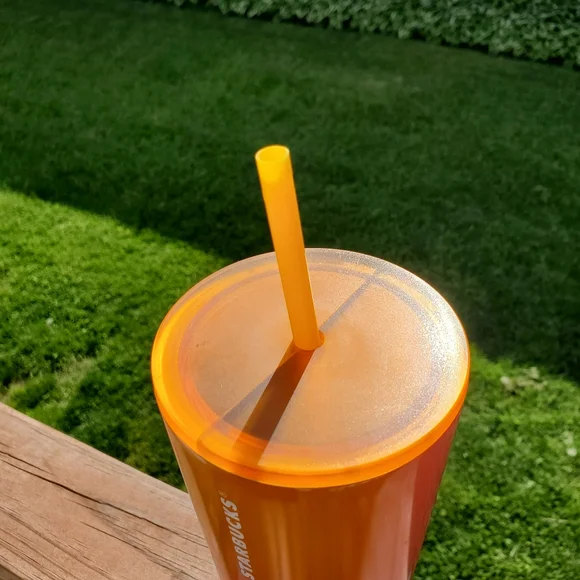 Starbucks 2022 Summer Mango Orange/Pink Ombre 24fl. Oz - Picture 2 of 10